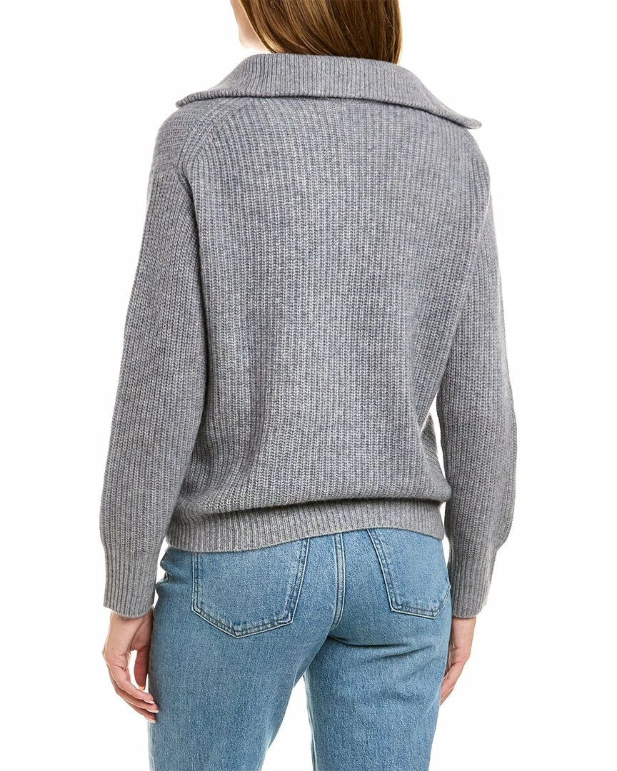 New 💯 women Elie Tahari Oversized 1/2-Zip Cashmere Sweater 😉 - Image 2