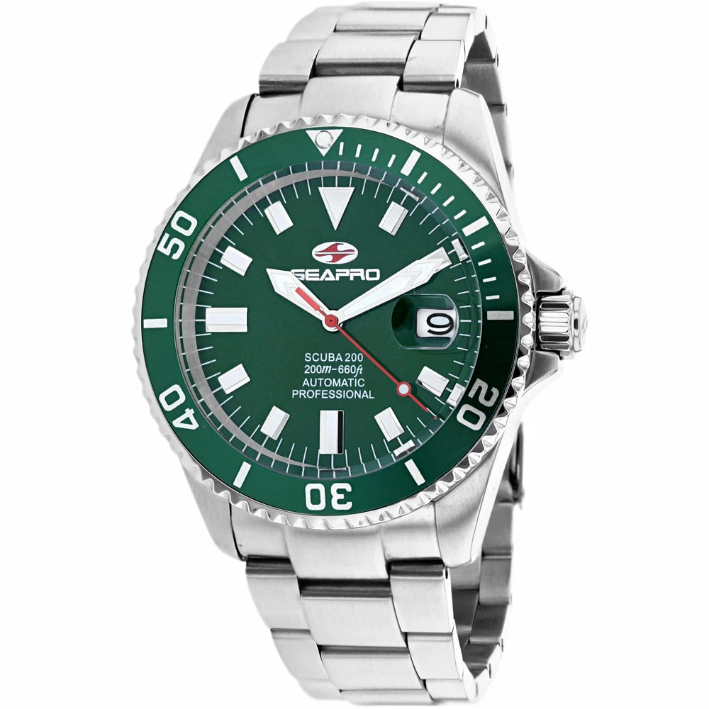 Deals โญ Seapro Men's Green dial โ Watch ๐