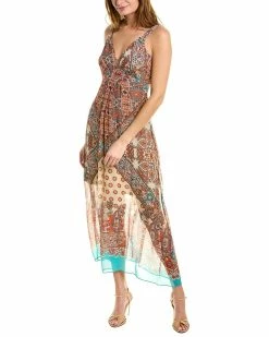 Deals 👏 women Elie Tahari Silk Maxi 👗 Dress 👏