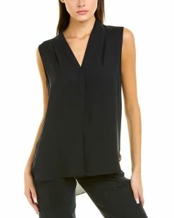 Hot Sale 🛒 women Elie Tahari Ginny Silk 👚 Shirt 🥰