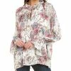Flash Sale 😀 women Elie Tahari Ruffle Neck Blouse 🎁