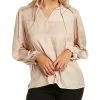 Outlet 🤩 women Elie Tahari Pleated Blouse ❤️