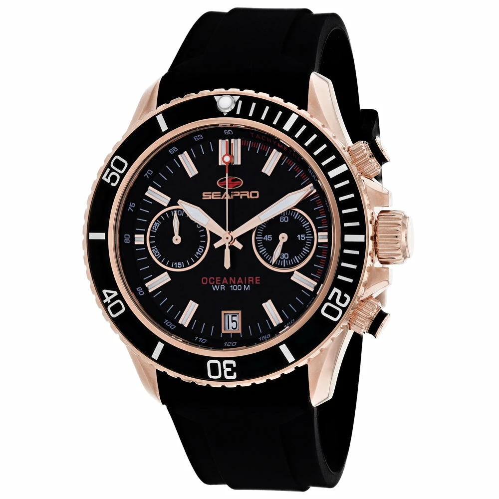 Budget 🥰 Seapro Men's Black dial ⌚ Watch 🌟