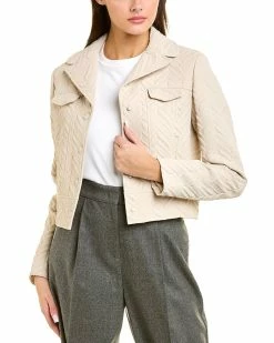 Best Pirce 🔔 women Elie Tahari Jacquard Jacket ⭐