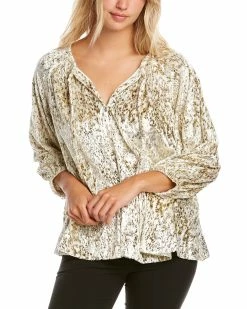Cheap ⌛ women Elie Tahari Keyhole Blouse ❤️