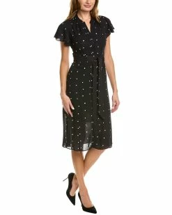 Cheap 👍 women Elie Tahari Dot 👚 Shirtdress 🥰
