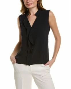 Deals ⭐ women Elie Tahari Ruffle 👕 Shirt 🛒