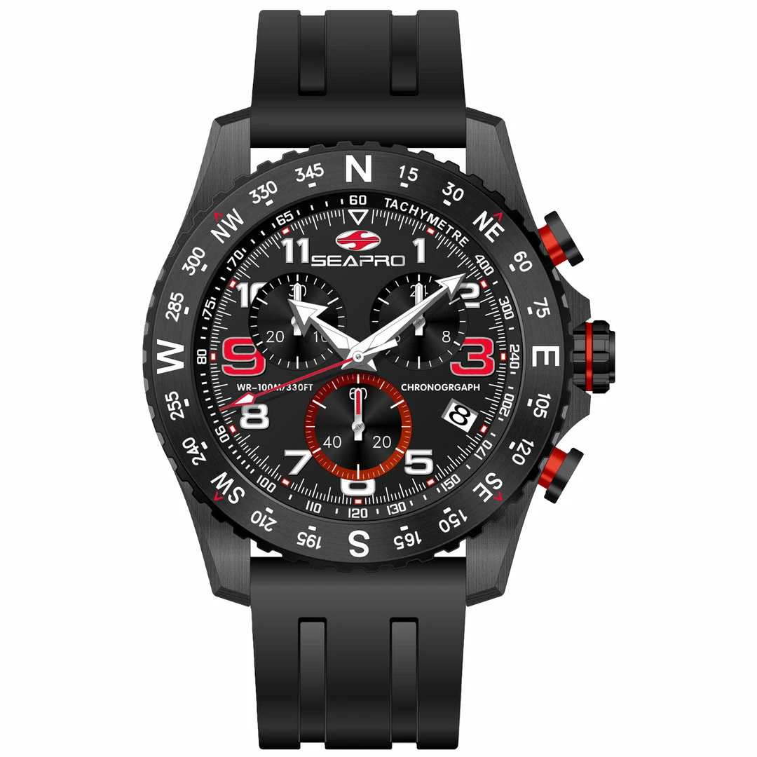 Budget ๐ Seapro Men's Gallantry Black Dial โ Watch ๐ฅ