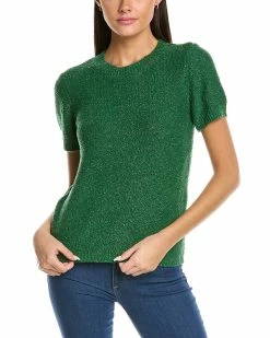 Coupon ๐ women Elie Tahari Boucle Linen & Silk-Blend Sweater ๐คฉ