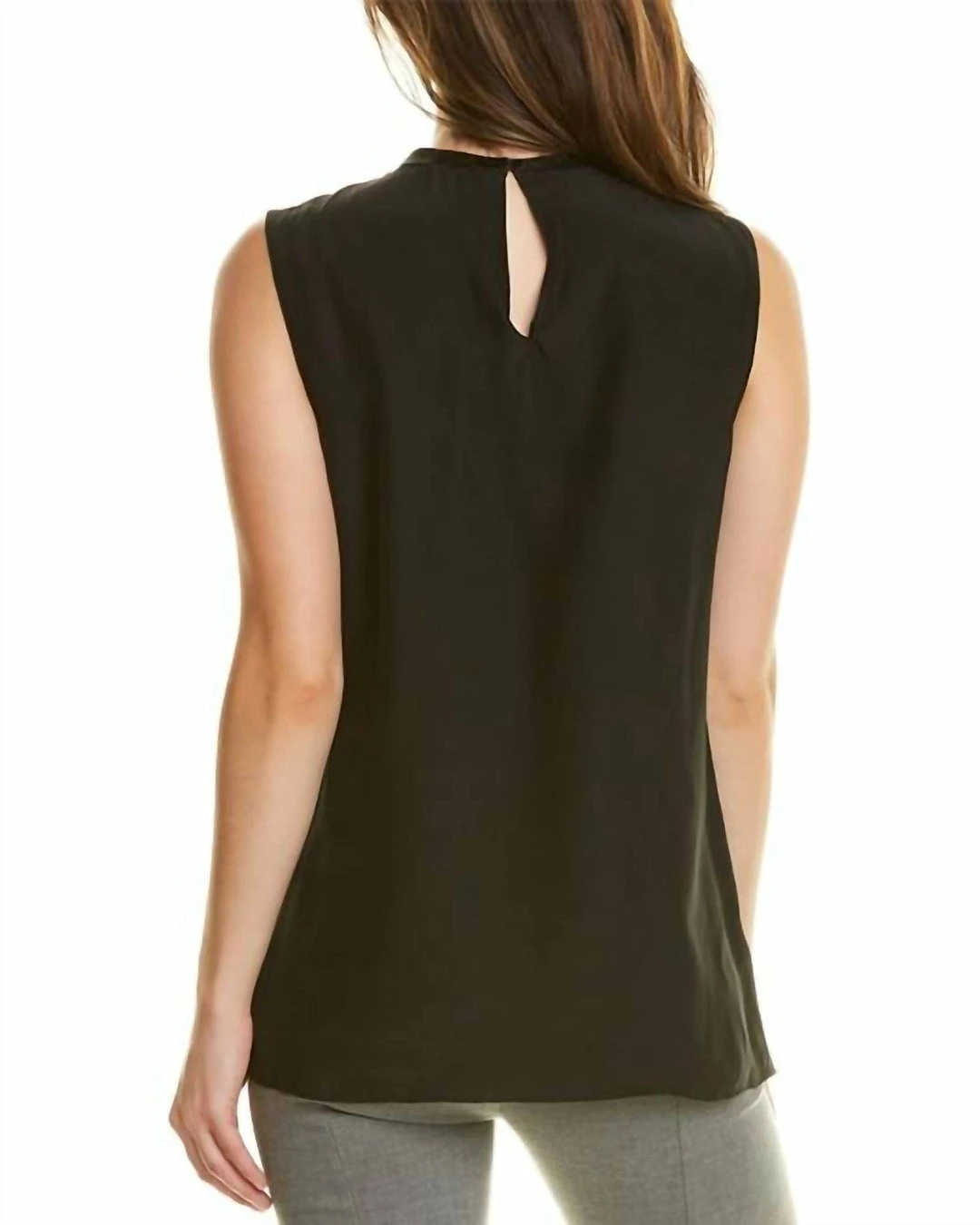 Promo 🛒 Elie Tahari 👩 women Whitney Silk Blouse in Black 👍 - Image 2