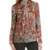 Promo 🎁 women Elie Tahari Paisley Cargo Jacket 😉