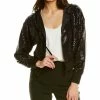 Cheap 👏 women Elie Tahari Sequin Zip Hoodie 😀