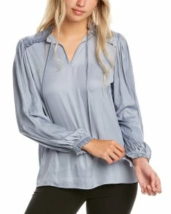 Best Pirce 🛒 women Elie Tahari Pleated Blouse ⌛