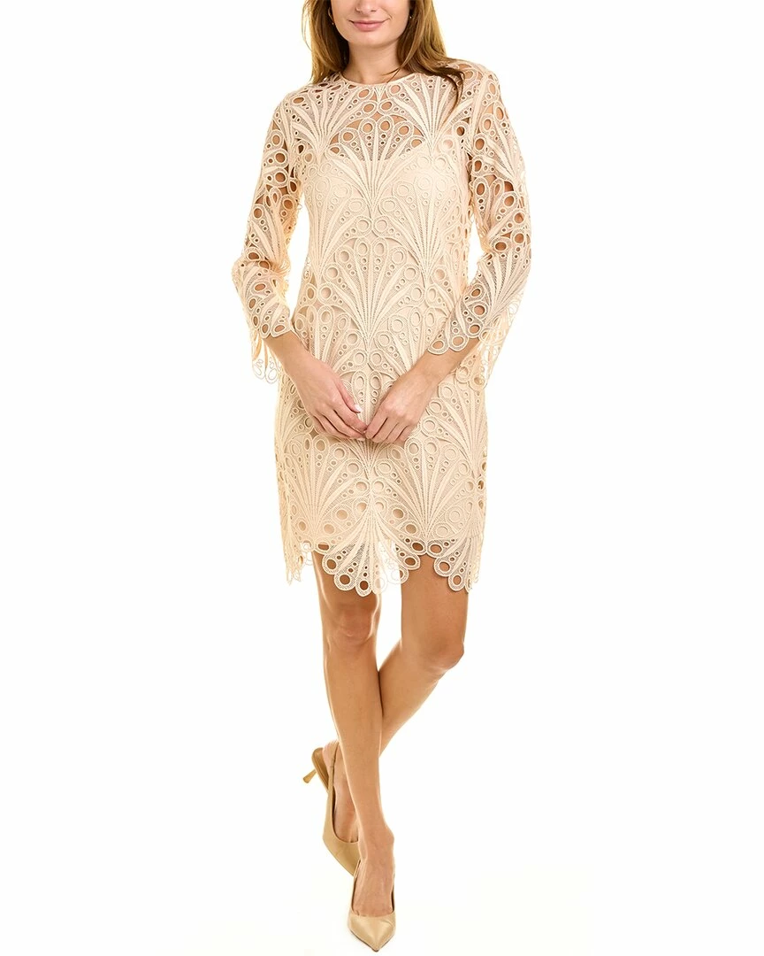 Best Pirce 🛒 women Elie Tahari Scallop Lace 👗 Dress ⭐