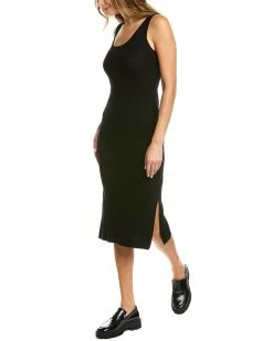 Best Sale 😉 women Elie Tahari Deep Scoop Wool Maxi 👗 Dress 🤩