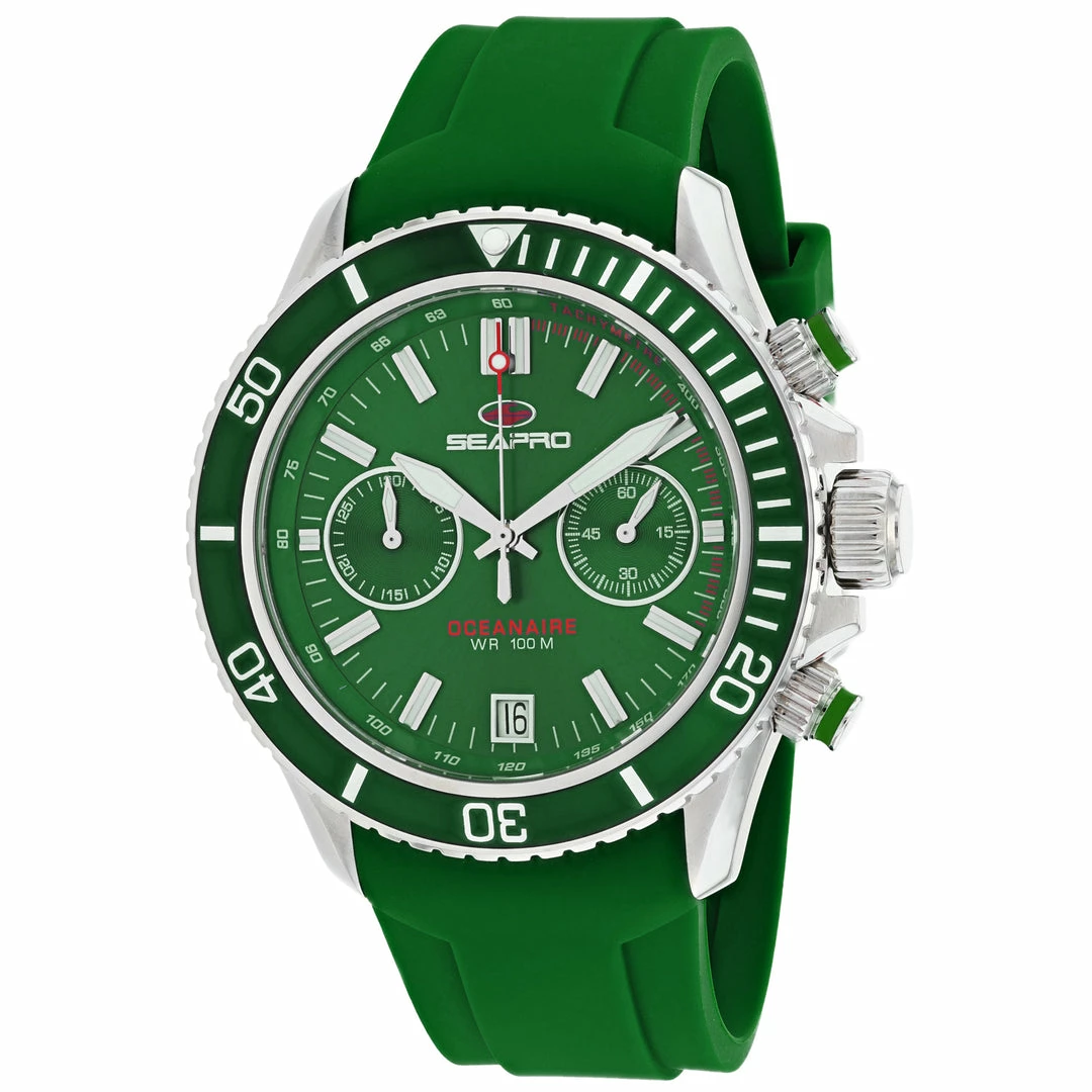 Outlet 🎉 Seapro Men's Thrash Green Dial ⌚ Watch ✔️