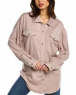 Cheapest ⌛ women Elie Tahari Collared Shacket 😍