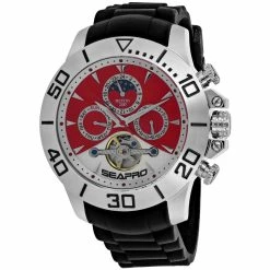 Deals 🛒 Seapro Men's Red and white dial ⌚ Watch 😍