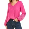 Top 10 🔥 women Elie Tahari Embroidered Silk 👚 Shirt 🛒