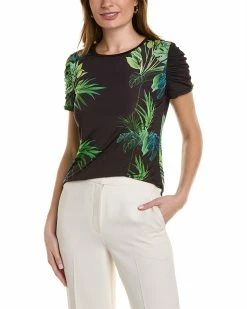 Discount ✔️ women Elie Tahari Palm Puff Sleeve 👚 Shirt ⭐