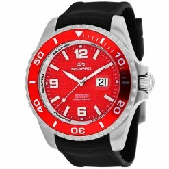 Budget ⌛ Seapro Men's Red dial ⌚ Watch 🎁